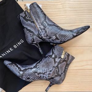 Anine Bing Ava Python Booties